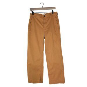 J.Crew 27 | High Rise Wide Leg Pants in Caramel Yellow | Straight Leg Workwear